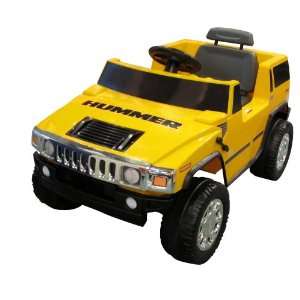   Products 6V Yellow Hummer H2 Battery Operated Ride on: Toys & Games