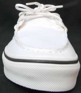   del Barco True white Black line Boat shoes New with box 100% Genuine