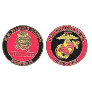  U.S. Marine Corps Devil Dogs Challenge Coin Everything 
