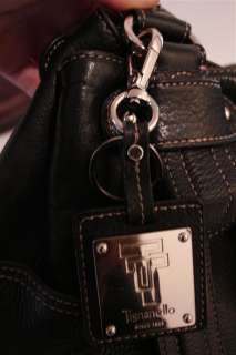 TIGNANELLO Perfect 10 Studded Shopper Black Leather Shoulder Bag 