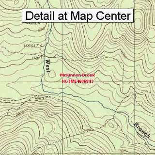   Topographic Quadrangle Map   McKinnon Brook, Maine (Folded/Waterproof