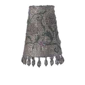  ivory beaded embroidery sconce shade