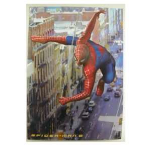  Spiderman Swinging on a web Poster Spider Man 24 Inches By 