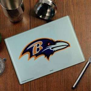    Baltimore Ravens Logo Glass Cutting Board