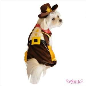  Cowboy Dog Costume Size Medium (12   16 L) Pet 