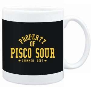 Mug Black  PROPERTY OF Pisco Sour   DRUNKEN DEPARTMENT  Drinks 