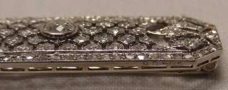 Exquisite 3 C Diamonds 18K W.G. Signed Numbered Brooch  