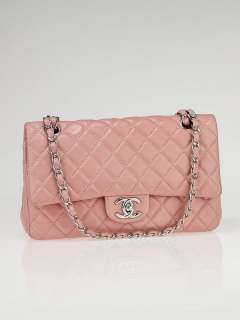Chanel Pink Quilted Washed Lambskin Medium Double Flap Bag  