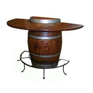  Day Designs 5011 007 Half Barrel Bistro Pub Table: Home & Kitchen