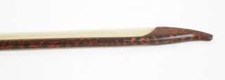 BAROQUE STYLE Snakewood Violin Bow White HORN FROG #G1106  