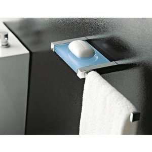  Soap Dish with Towel Rail Finish: Green: Home Improvement