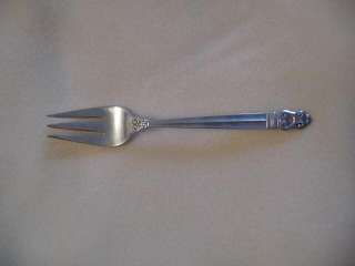   individual salad fork in royal danish by international silver company