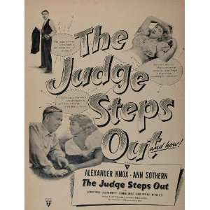  1949 Movie Ad Judge Steps Out Ann Sothern Boris Ingster 
