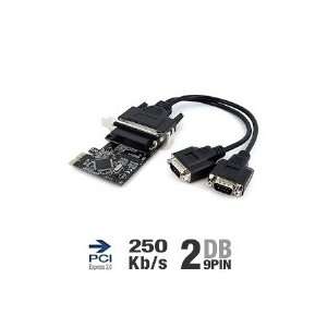   com PEX2S552B 2 Port RS232 PCI Express Serial Card with Breakout Cable