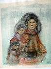 Eskimo Mother & Babies   Edna Hibel   Rare   MINT   Never been framed