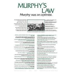  Murphys Law Poster Print, 23x36 