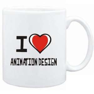  Mug White I love Animation Design  Hobbies Sports 