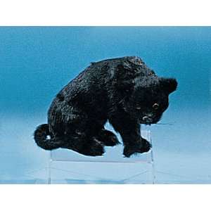  Small Sitting Panther Wild Cat Rare Collectible Figure 