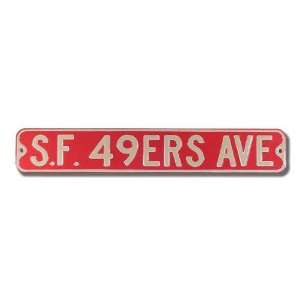  San Francisco 49ers Authentic Street Sign Sports 