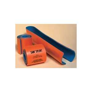 1410 Splint Flatfold Sam Aluminum 4.25x18 Foam Orange/Blue Part# 1410 