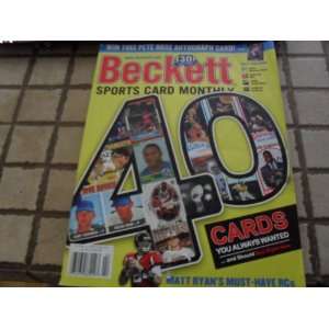  2009 Beckett February Issue 40 Cards I Always Wanted 