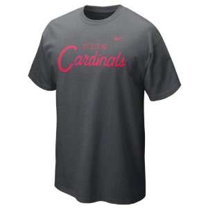   Cardinals Charcoal Heather Nike Slidepiece T Shirt