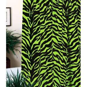  Zebra Lime Green Shower Curtain by Karin Maki: Home 