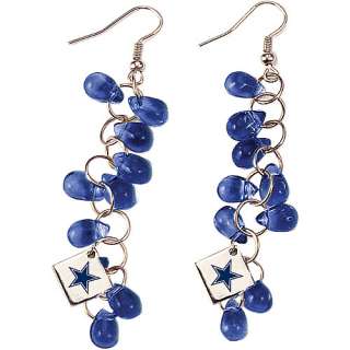 Touch By Alyssa Milano Dallas Cowboys Glass Bead Earring With Metal 