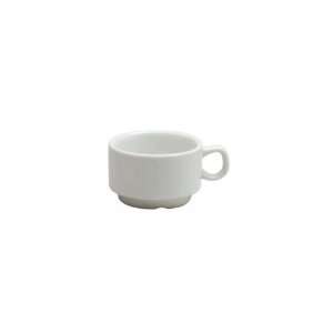   Ceramicor Bright White Stackable 3 Oz Milano A.D. Cup   Case  36