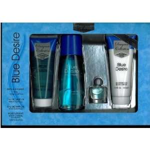 Blue Desire Gift Set 4 Pieces [3.4 Fl. oz. Eau De Parfum Spray +3.4 oz 