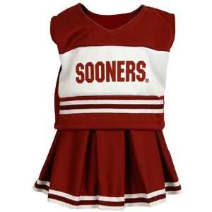  Oklahoma Sooners Crimson Infant Cheerleader Outfit: Sports 