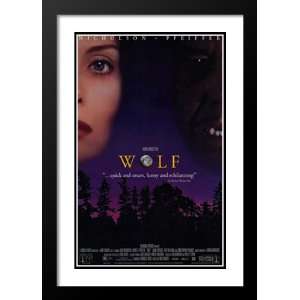 com Wolf 32x45 Framed and Double Matted Movie Poster   Style A   1994 