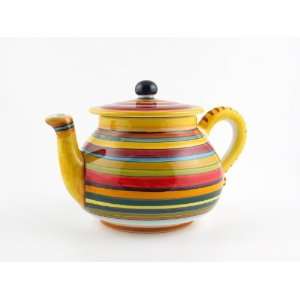  Hand Painted Italian Ceramic Tea Pot Millerighe   Handmade 
