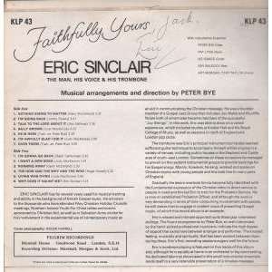  FAITHFULLY YOURS LP (VINYL) UK PILGRIM 1970 ERIC SINCLAIR 