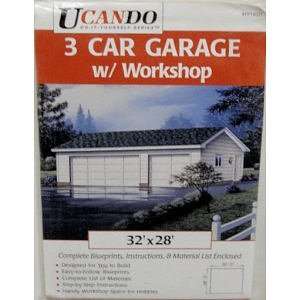  3 Car Garage w/ Workshop Plans