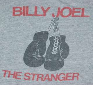 VINTAGE BILLY JOEL THE STRANGER TOUR T  SHIRT 1977 M RAYON  