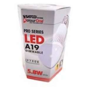  Satco Products 074002 Pro Led Bulb 60W Equiv 5.8Watt 