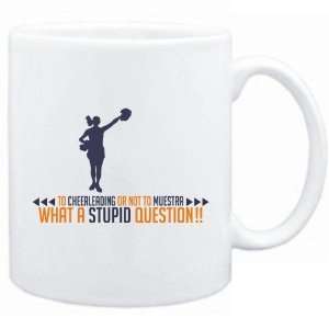   To Cheerleading , What A Stupid Question  Mug Sports