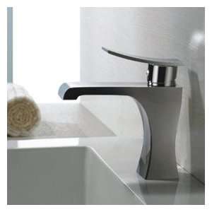   Solid Brass Bathroom Sink Faucet   Chrome Finish: Home Improvement