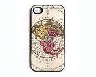 iphone 4 hard case with antique map no 7 design