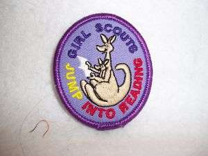 Girl Scouts USA Jump Into Reading QSP Patch Kangaroo  
