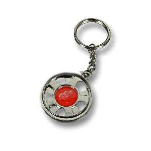 Detroit Red Wings Spinning Wheel Home Keychain  Sports 