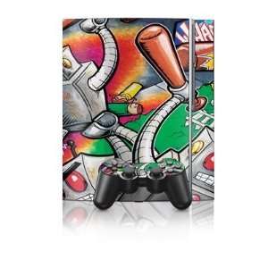  Robot Beatdown Design Protector Skin Decal Sticker for PS3 