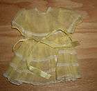 Doll Clothing Terri Lee Yellow Organdy Lace Dress tag