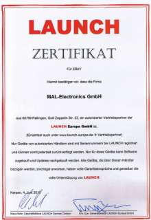 Die Firma MAL Electronics GmbH ist offizieller Launch Händler 