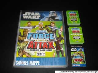Force Attax Star Wars Serie 2 Sammelmappe + 50 Basis + LE1 Chewbacca 