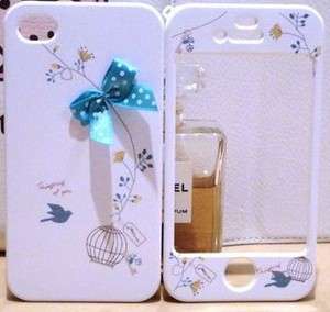PC04 Korean Happy Girl Front & Back Plastic Case For iPhone 4 / 4S 