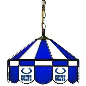  Indianapolis Colts 16in Pub/Bar Stained Glass Lamp/Light 