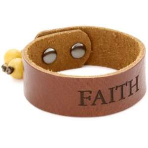    Dillon Rogers Spiritual Bands Faith Brown Cuff Bracelet Jewelry