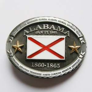 Alabama Rebel Flag Belt Buckle FG 008 